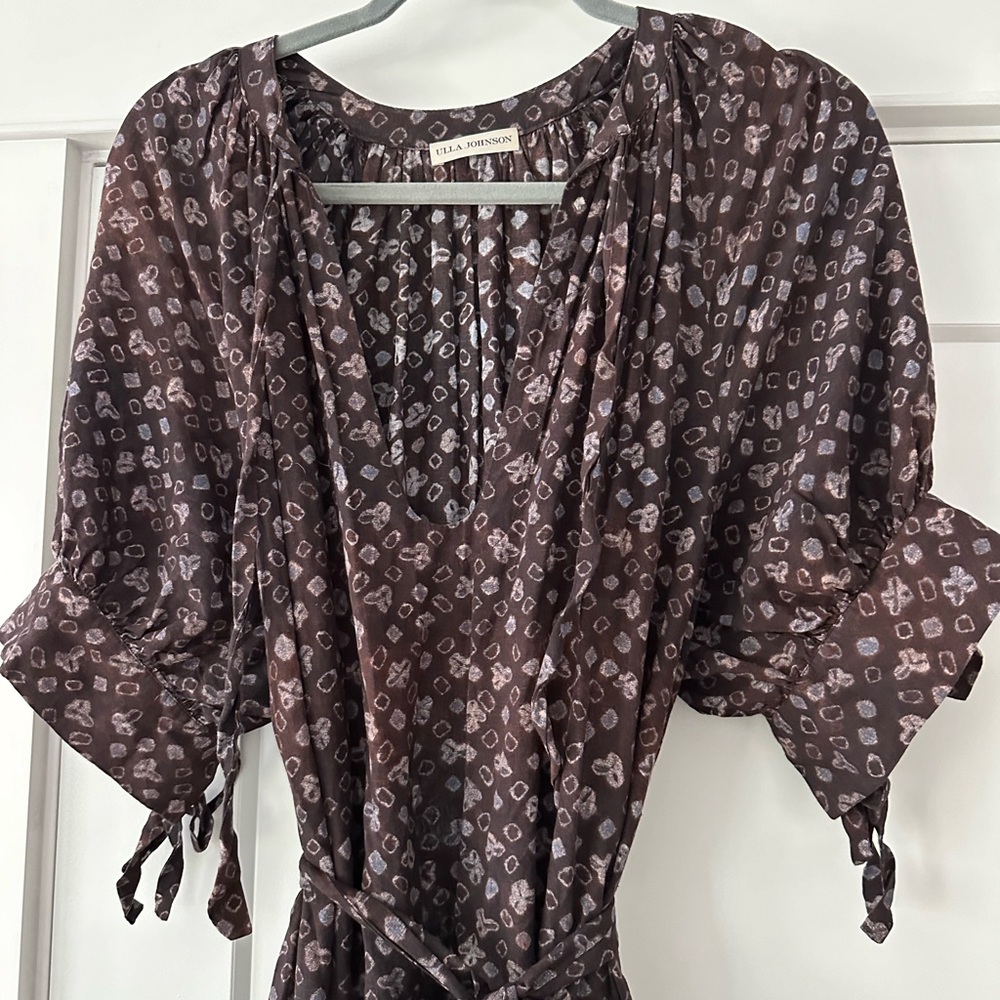 Ulla Johnson Brown and Pink Patterned Dress - Picture 6 of 6